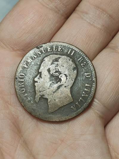 2026年第四十五场(总第二百一十四场）外国好品散币场(免佣金) - 意大利王国1863年10分(维托里奥-埃马努埃莱二世时期，无标版巴黎造，关门年仅发行2年)