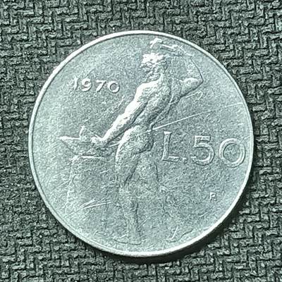 逸泉钱币2026第十九场世界钱币纪念币B2310-2754 2613意大利1970年50里拉