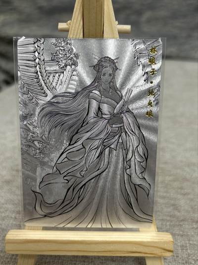 喜灰玩卡拍卖第八期，接拍品0佣金，欢迎送拍，释放现金流，让自己有资金可以购买更多喜欢的卡牌，让别的卡友能淘到更多心仪的卡牌 卡德曼 张建东水浒 特卡 张贞娘 线稿 水墨 一组两张 折光粗闪