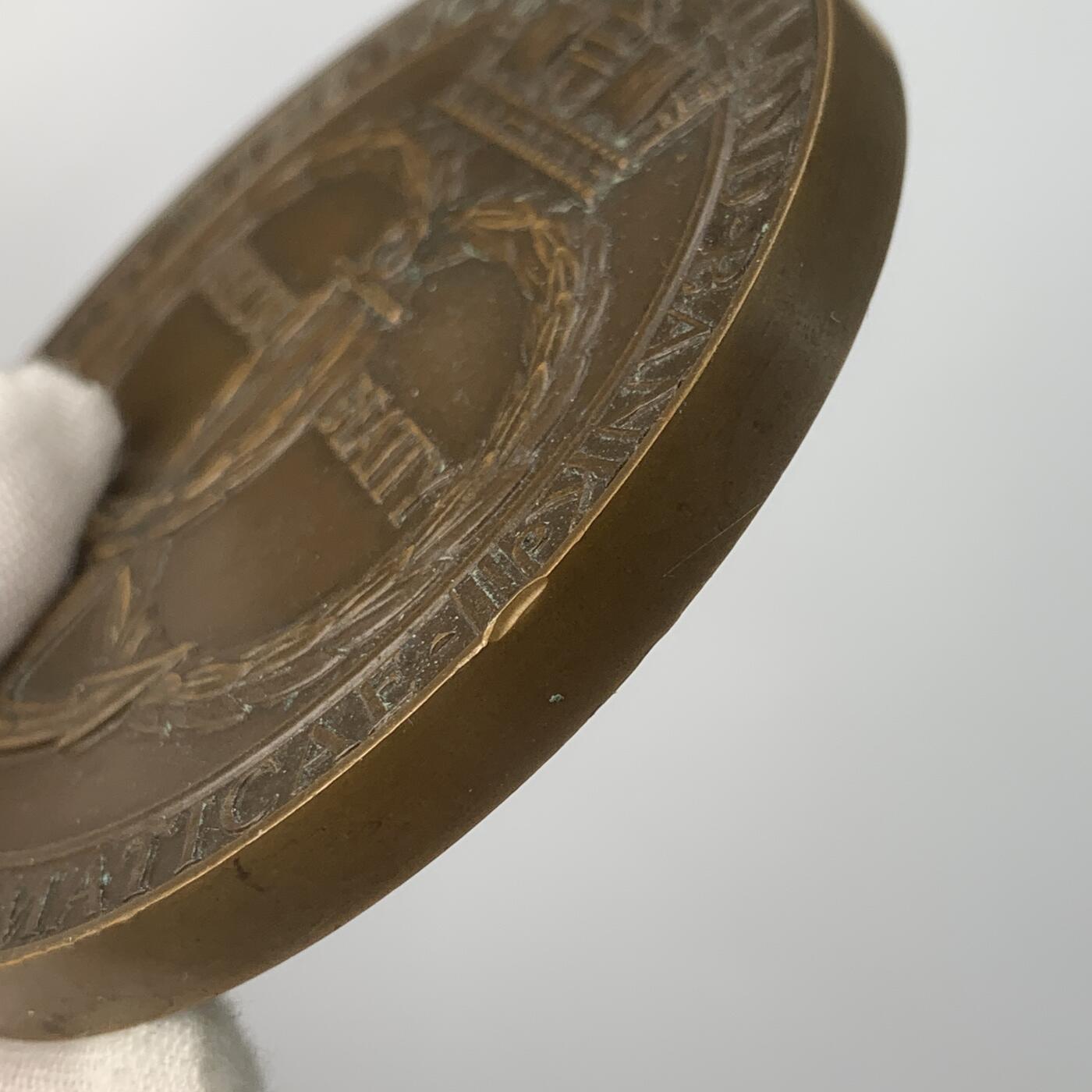 掌中浮雕-藏着的欧洲第059场 1916年英国日德兰海战纪念铜章，76mm