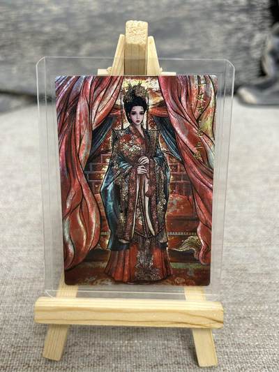 喜灰玩卡拍卖第八期，接拍品0佣金，欢迎送拍，释放现金流，让自己有资金可以购买更多喜欢的卡牌，让别的卡友能淘到更多心仪的卡牌 【限编】卡德曼 张建东水浒 张建东老师绘 花嫁三娘 限编138/300编  折光粗闪