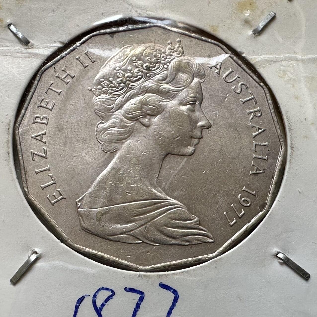 🌹外币初藏🌹🐯2026年第44场   每周二四六晚8️⃣点  世界硬币 澳大利亚1977年50分纪念币