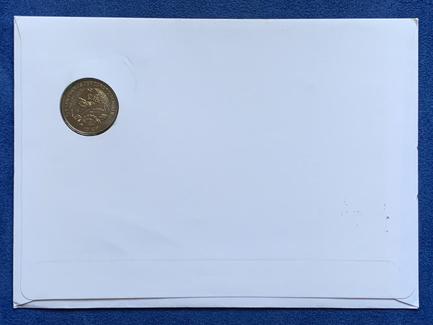 《竞宝斋》第482场 周日，周一 2场连拍 （全场包邮）20级店铺 欢迎送拍 邮币封 老挝1988年10K纪念币