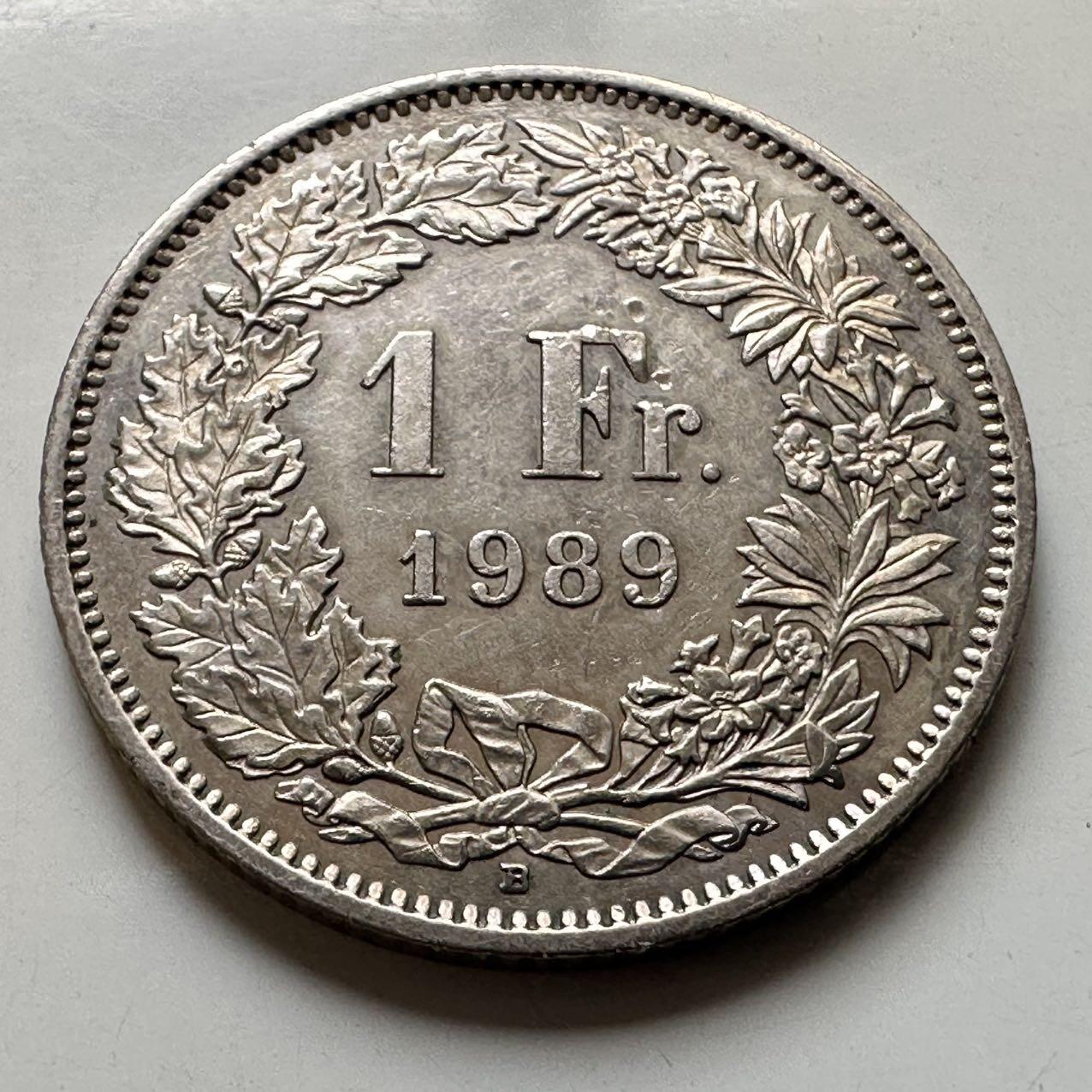 🌹外币初藏🌹🐯2026年第44场   每周二四六晚8️⃣点  世界硬币 瑞士1989年1法郎