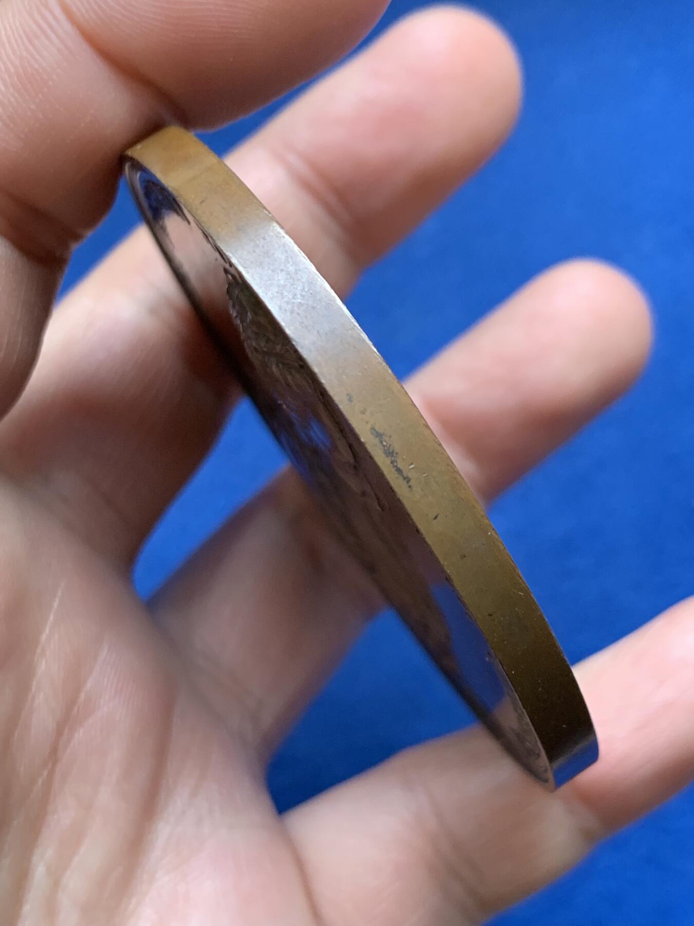 《竞宝斋》第482场 周日，周一 2场连拍 （全场包邮）20级店铺 欢迎送拍 1888年奥地利维也纳特蕾莎纪念大铜章，名家沙夫作品，86.6克，63.2mm。极品细节，高浮雕。