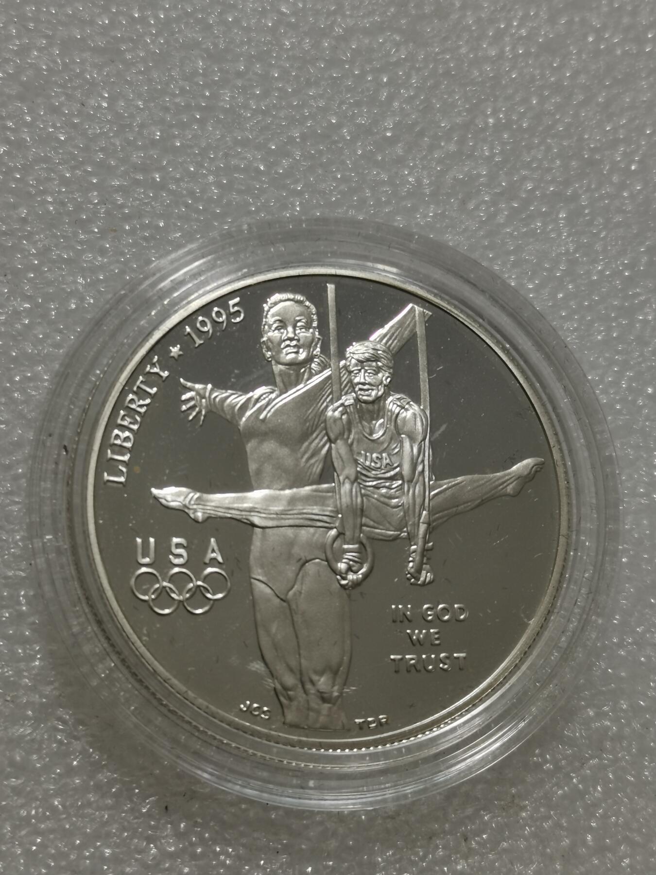 天下钱庄专场欢迎参拍 美国奥运会一美元银币