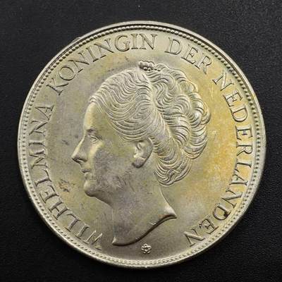 【淘币小摊】实时拍第八百九十六拍   银币套币场    每周一统一发货 荷属库拉索1929年2.5盾银币原光品