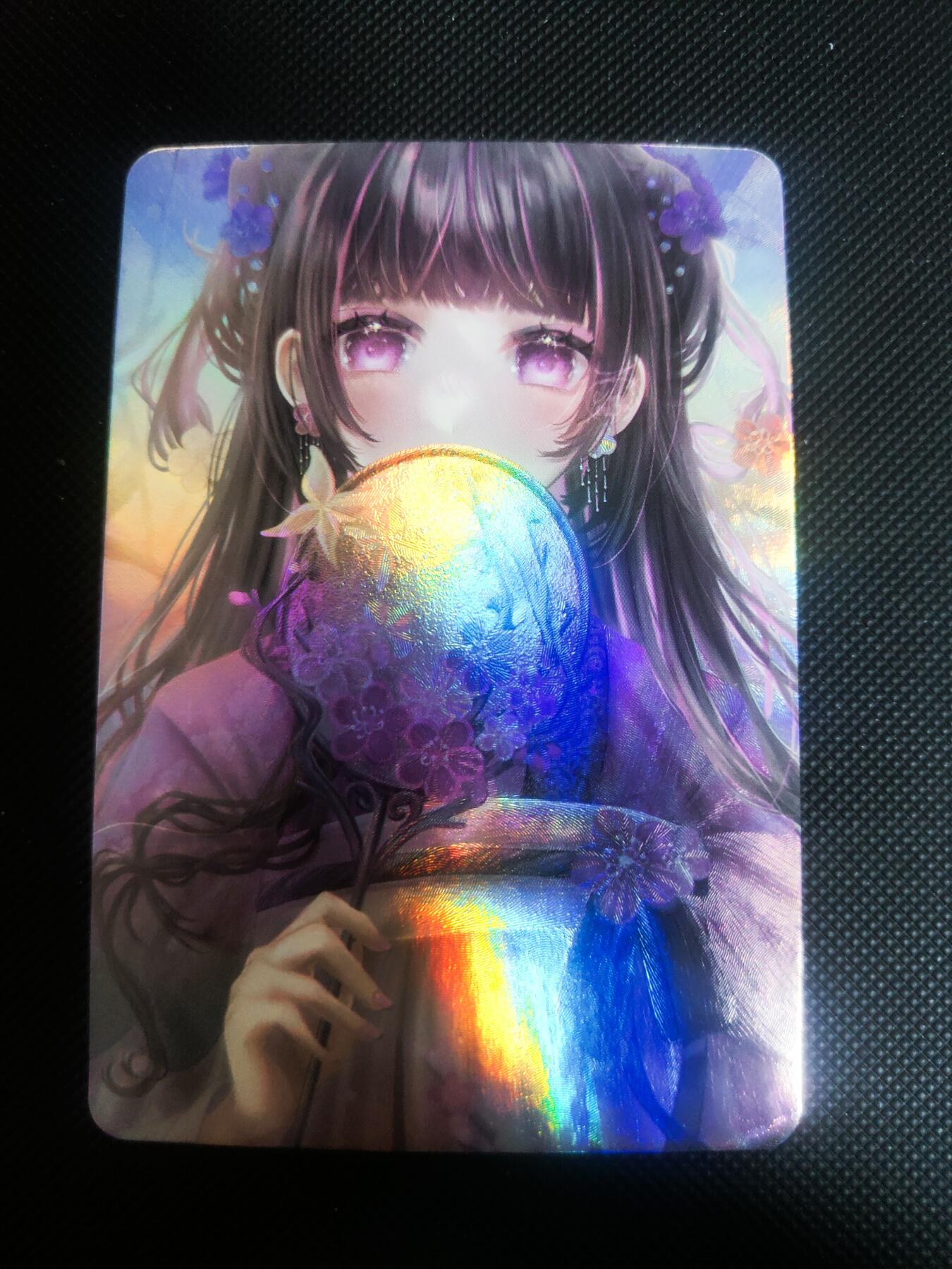 【持续收拍品】-琦卡当当铺～第42期★★~支持寄存★★~【9点40结束】扫码加群抽[包邮券]~ 国潮 和笑掩朱唇 彩闪 1张