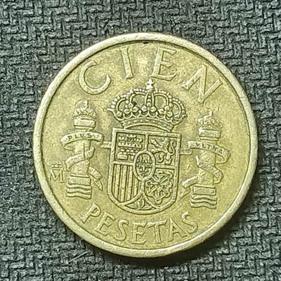 逸泉钱币2026第十九场世界钱币纪念币B2310-2754 2615西班牙1985年100比塞塔