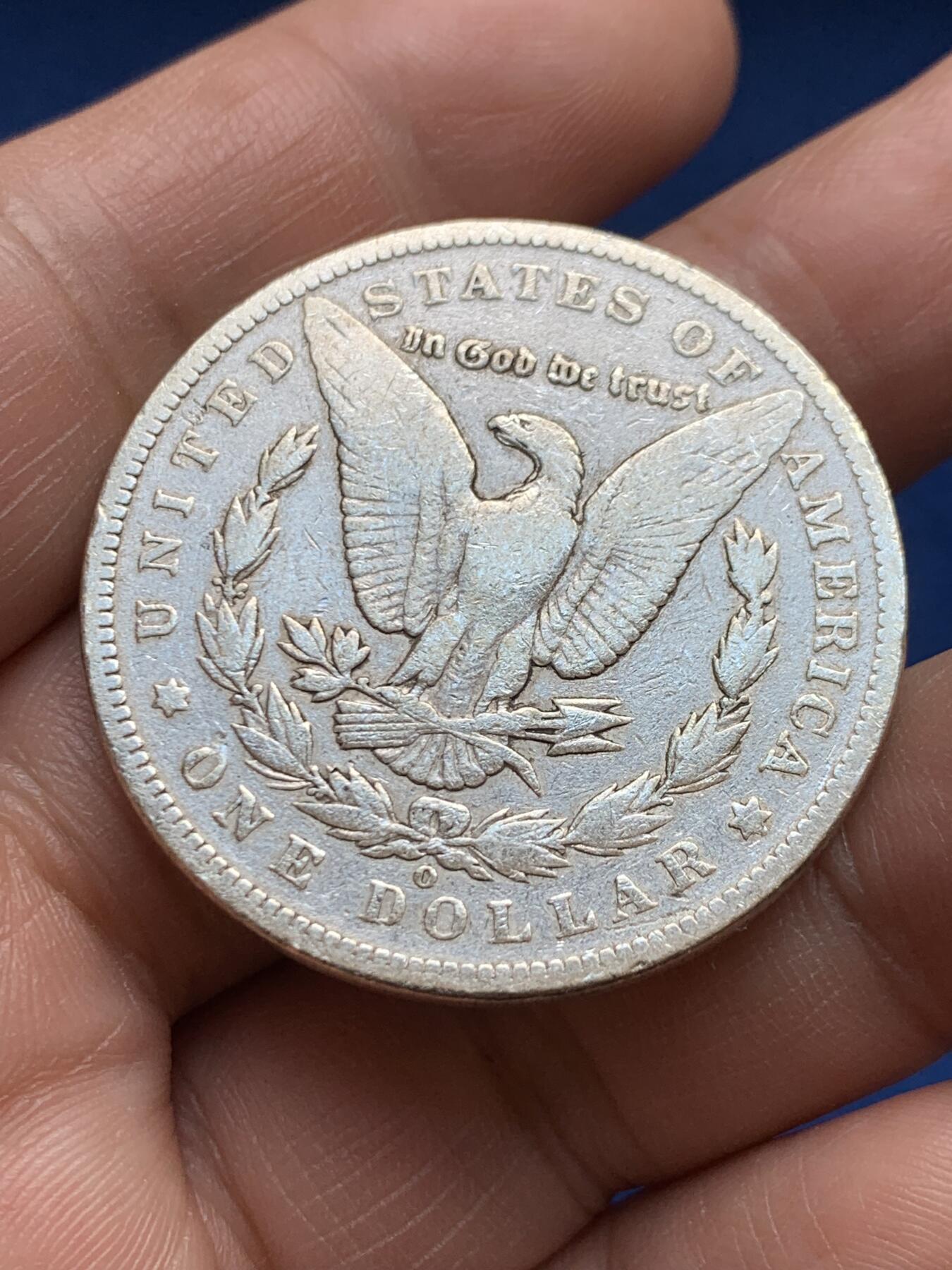 《竞宝斋》第482场 周日，周一 2场连拍 （全场包邮）20级店铺 欢迎送拍 美国1896年摩根1美元银币