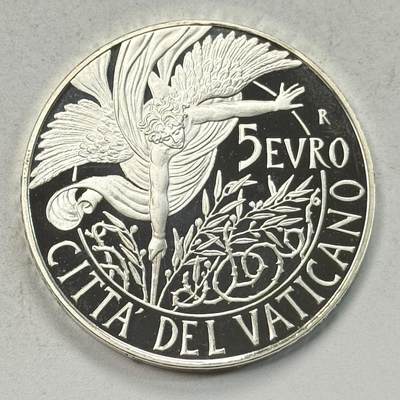 S&S Numismatic世界钱币-拍卖 第126期  梵蒂冈2016年 第49个世界和平日 5欧元精制纪念银币 18克925银  品相如图，裸币