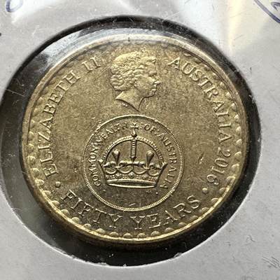 🌹外币初藏🌹🐯2026年第44场   每周二四六晚8️⃣点  世界硬币 - 澳大利亚2016年十进制货币50周年 币中币2澳元纪念币