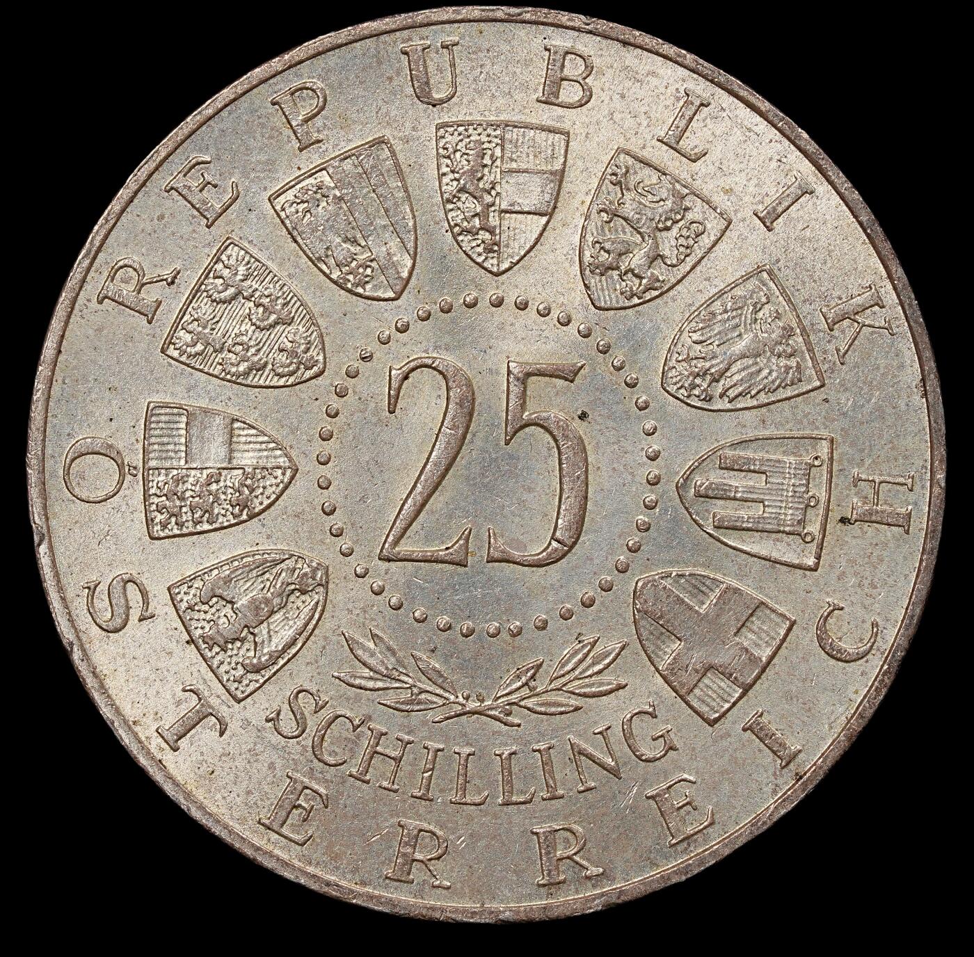 修遠堂世界钱币第112期 1960 年奥地利克恩顿州公投 40 周年纪念币，13g，含银80%