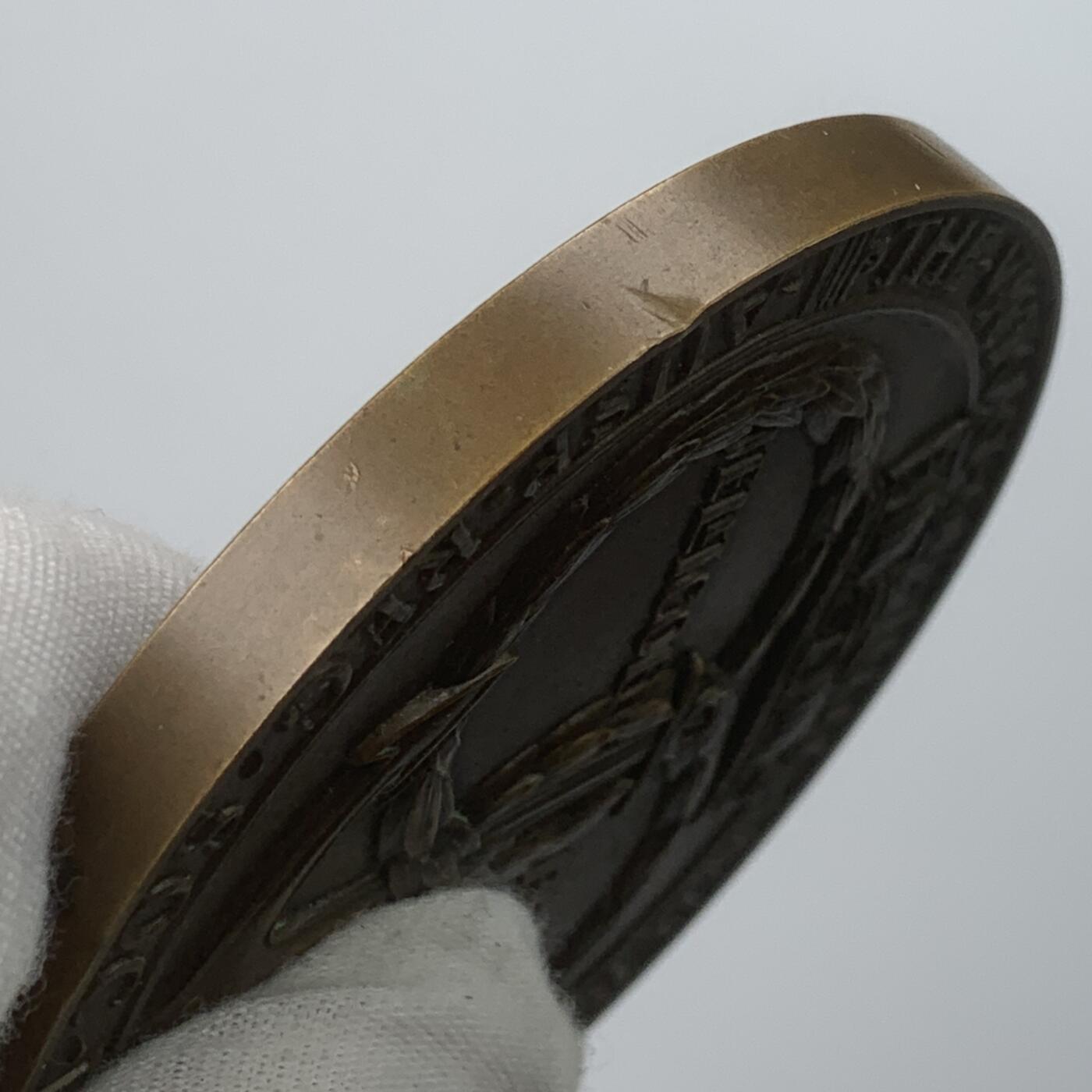 掌中浮雕-藏着的欧洲第059场 1916年英国日德兰海战纪念铜章，76mm