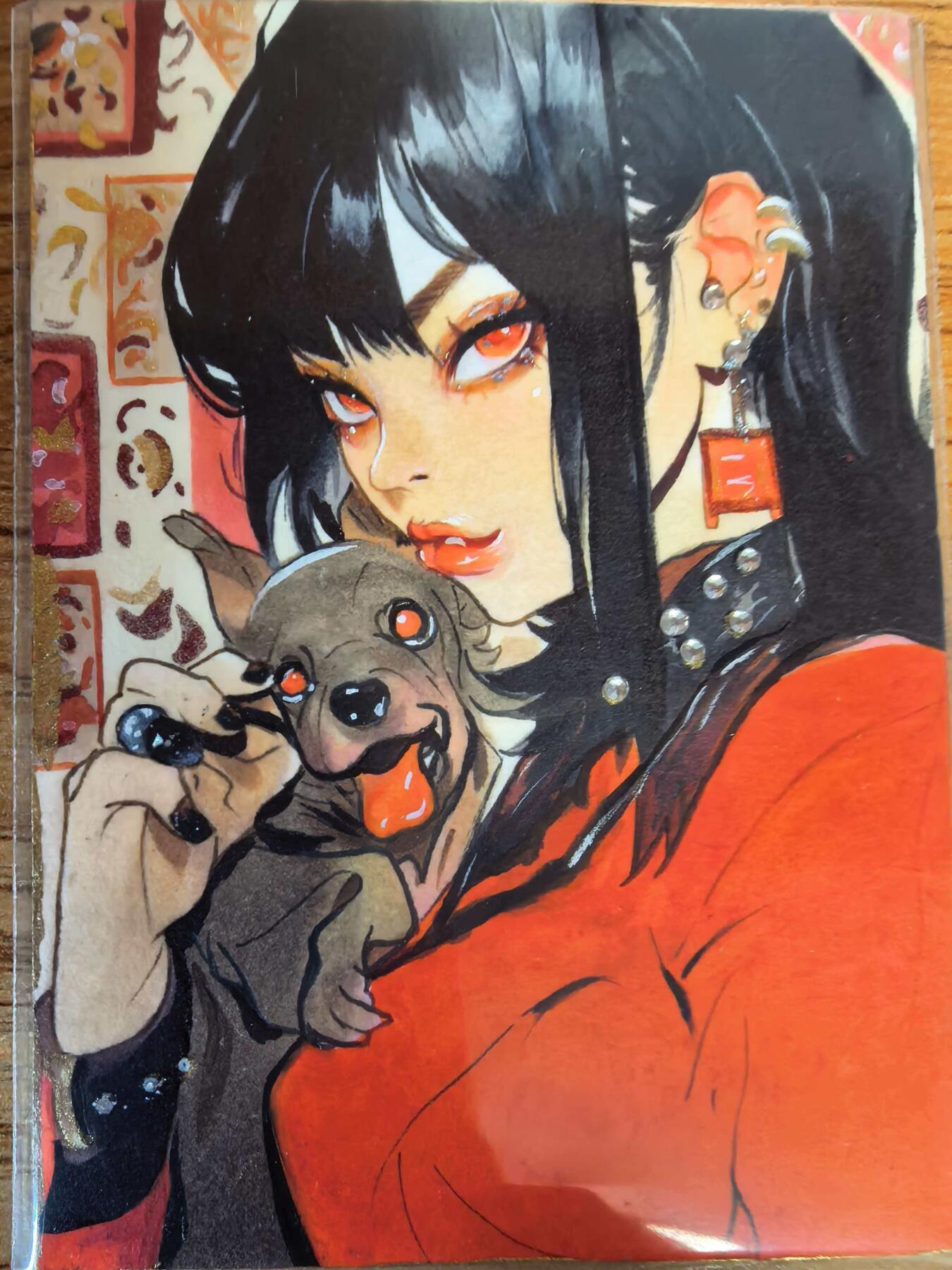 第113期阳大大卡牌拍卖第113期（持续收拍品，周五晚上九点截拍，进群福利早知道） 【手绘卡】百变超人 神秘女侠  600元每盒手绘盒里拆出 绝色手绘卡1/1