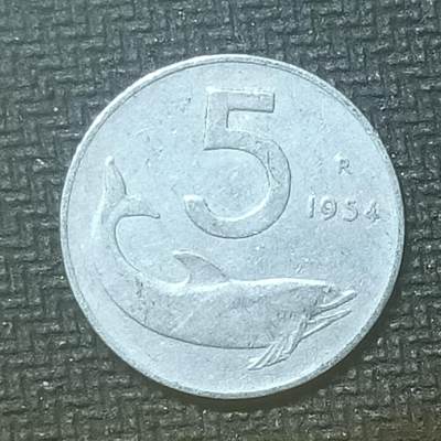 逸泉钱币2026第十九场世界钱币纪念币B2310-2754 - 2676意大利1954年5里拉