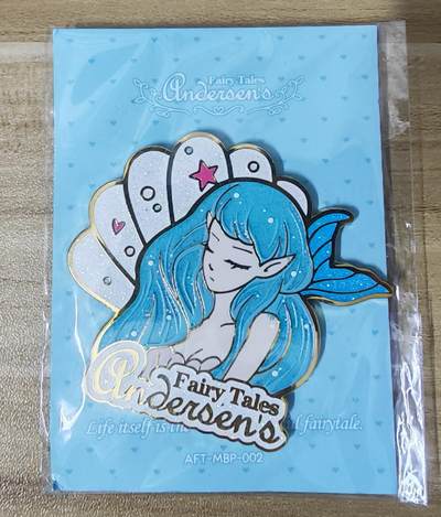 第二场手绘、卡牌、周边专场 零佣长期收拍 - 【周边-珐琅】万漫社安徒生童话系列珐琅金磁卡 海的女儿款