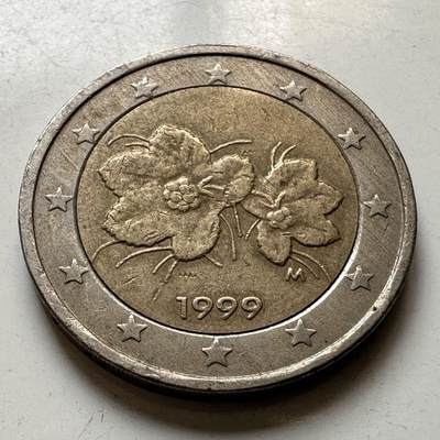 🌹外币初藏🌹🐯2026年第44场   每周二四六晚8️⃣点  世界硬币 - 芬兰1999年2欧元
