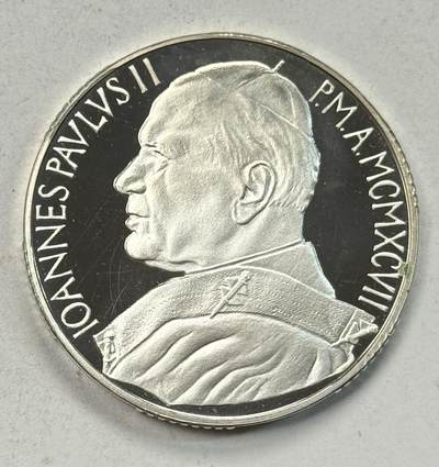 S&S Numismatic世界钱币-拍卖 第126期  梵蒂冈1997年 迈向公元2000年圣年-风浪平息的神迹 10000里拉精制纪念银币 22克835银  品相如图，裸币