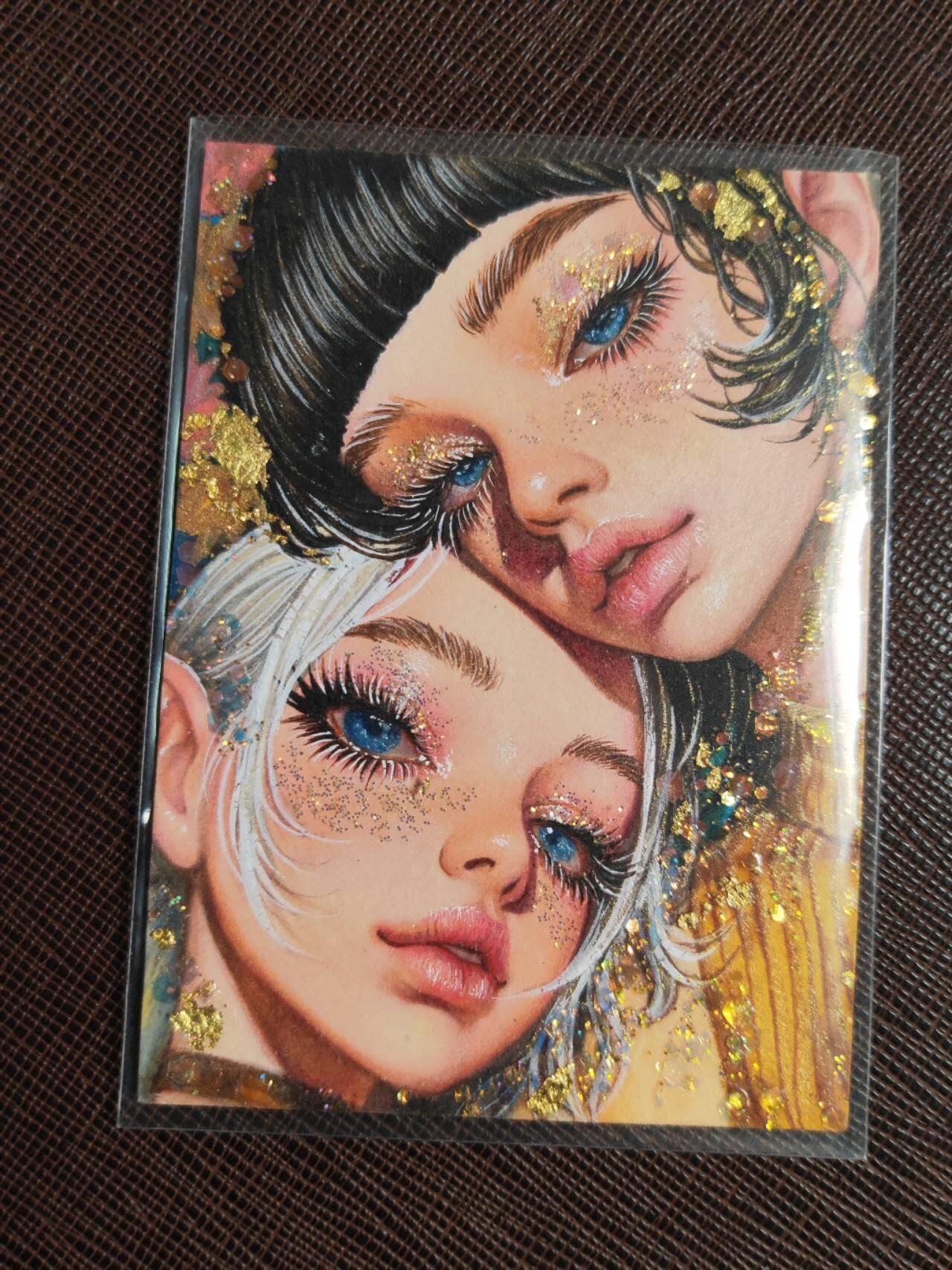 第113期阳大大卡牌拍卖第113期（持续收拍品，周五晚上九点截拍，进群福利早知道） 【手绘卡】通通 双子座  手绘盒里拆出 绝色手绘卡1/1