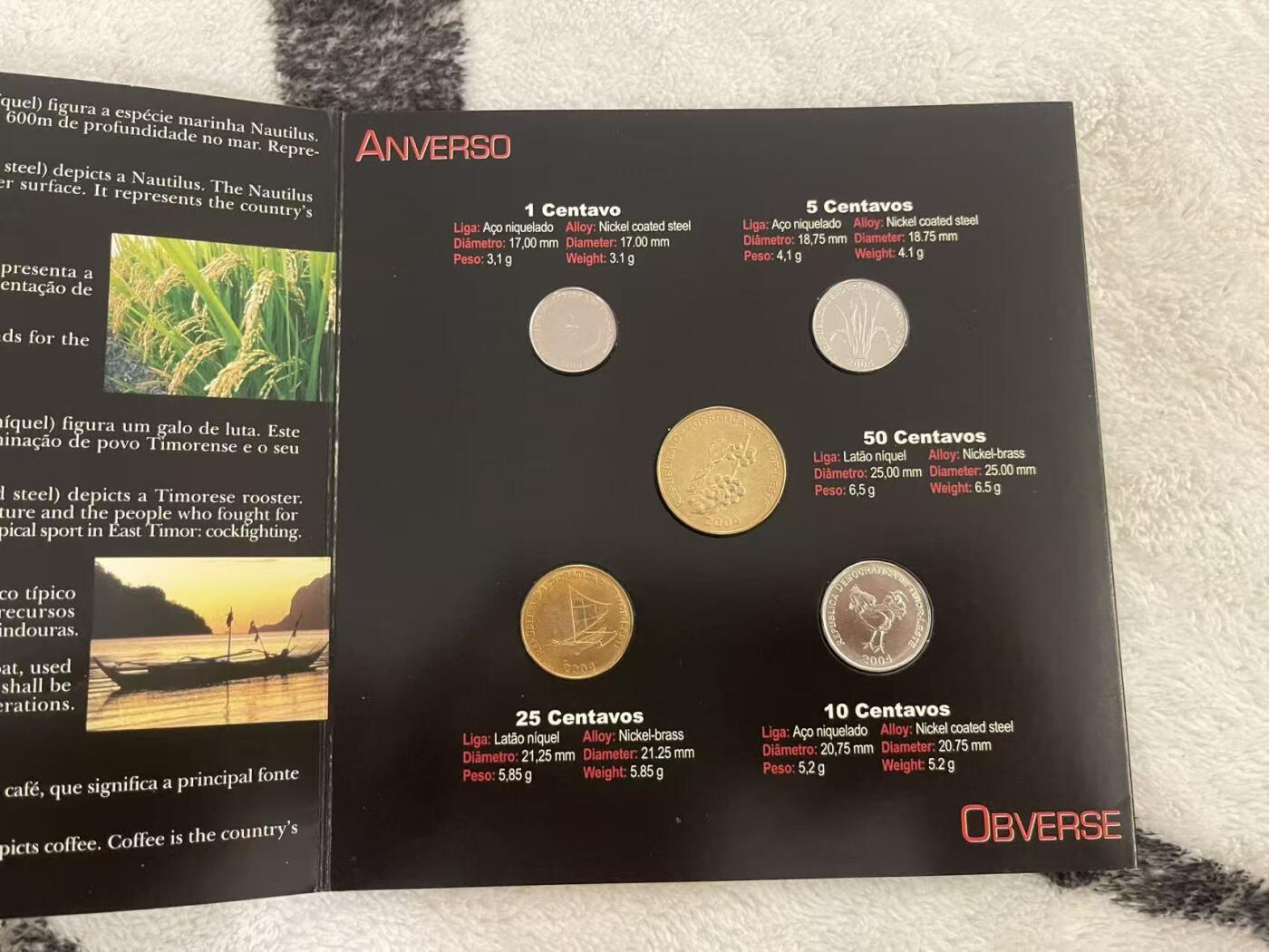 ❤️【币观天下】❤️ 第349期钱币拍卖场- 2026.4.24周五晚上6点半场 长期征集拍品  东帝汶2004年首套官方原装套币 少见 