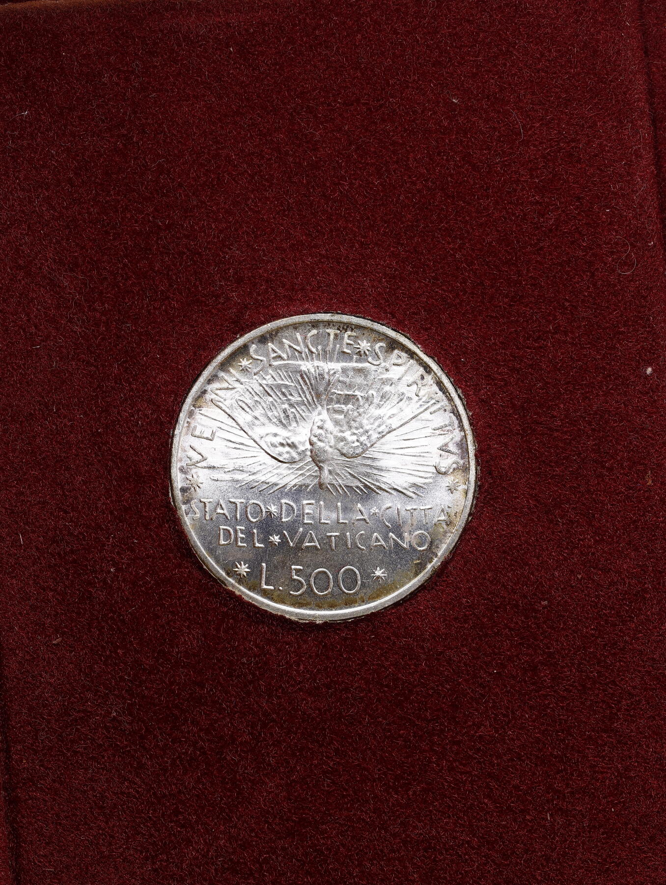 观钱 近现代机制币拍卖No.009（全场顺丰包邮，不区分偏远地区）  1978 年梵蒂冈 “教座出缺（Sede Vacante）”500 里拉银币（带原包装）