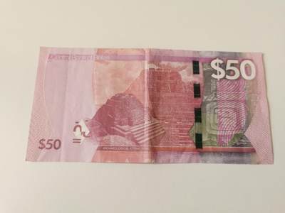 零零发流通品外国纸币拍卖 无佣金 伯利兹50元