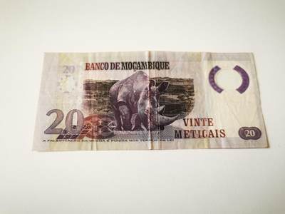 零零发流通品外国纸币拍卖 无佣金 莫桑比克20
