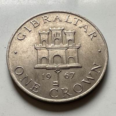 🌹外币初藏🌹🐯2026年第45场   每周二四六晚8️⃣点  世界硬币 直布罗陀1967年一克朗