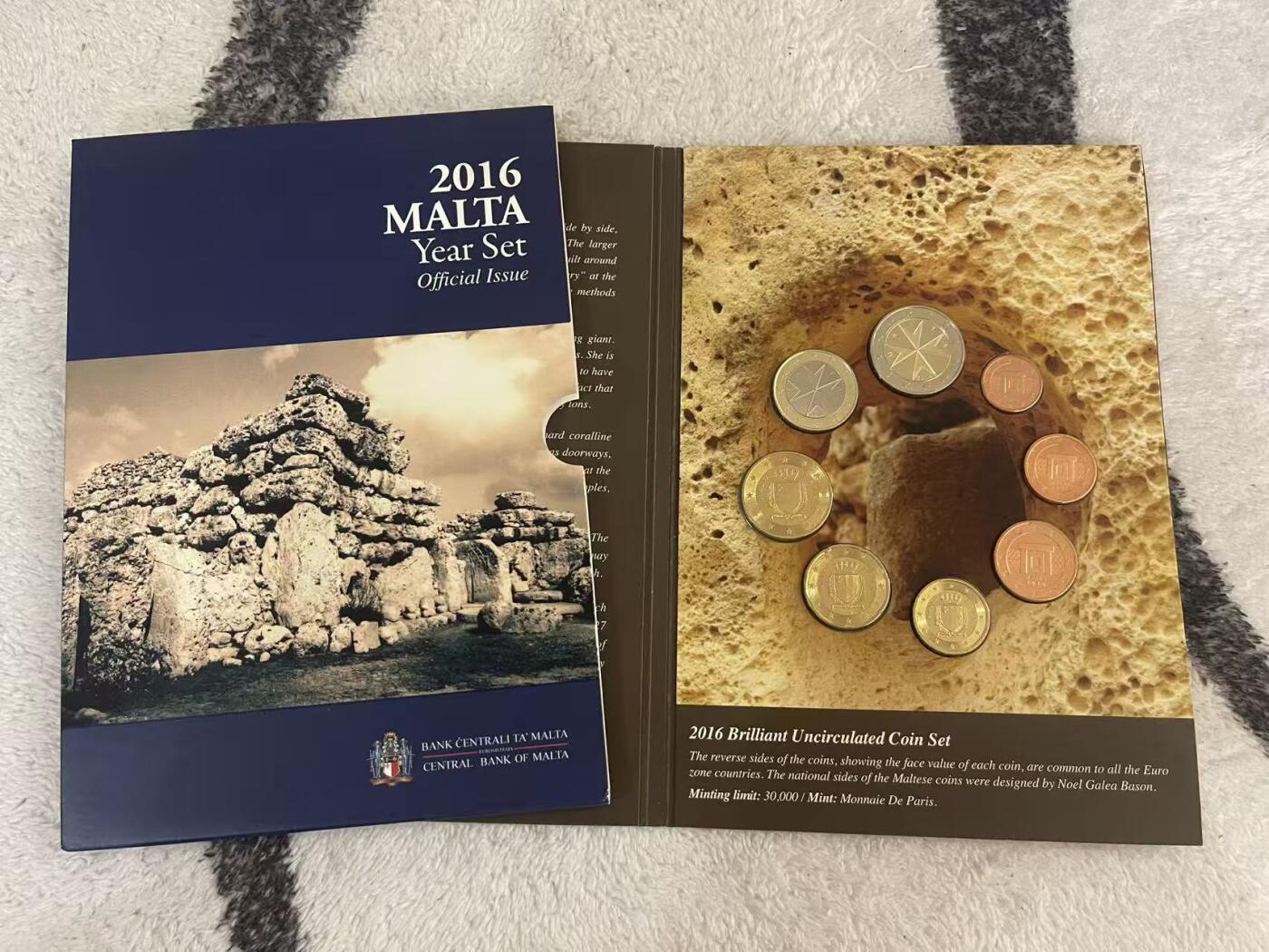 ❤️【币观天下】❤️ 第349期钱币拍卖场- 2026.4.24周五晚上6点半场 长期征集拍品  马耳他2016年官方套币 马耳他央行发行原包装