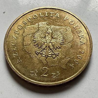 🌹外币初藏🌹🐯2026年第45场   每周二四六晚8️⃣点  世界硬币 波兰 2004年 罗兹省 2兹罗提纪念币 