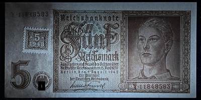 小福收藏拍卖第205期 裸钞场 本期有多张豹子号靓号  大量民国钞 百慕大样钞洋葱冠全套  阿富汗首年份查希尔国王和独立纪念碑 仅发行1000枚亚克力砖封蒙古20000图格里克帝国800周年纪念钞 卢旺达 东加勒比 斯里兰卡等多国精美纸币 东德 1945年 5马克 在1942年5马克上贴票 unc