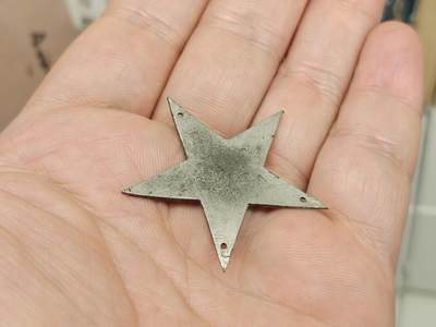 老徽章奖章勋章纪念章杂项专拍 原汁原味的五十年代初期五星铜帽徽