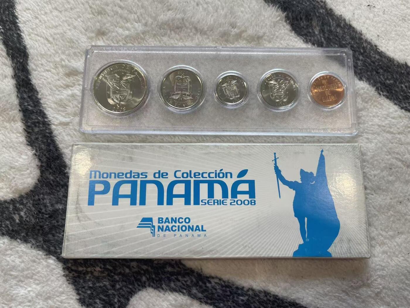 ❤️【币观天下】❤️ 第349期钱币拍卖场- 2026.4.24周五晚上6点半场 长期征集拍品  巴拿马2008年官方套币 巴拿马央行发行 品相如图 少见