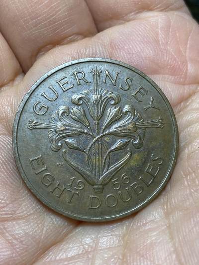 2026年第四十七场(总第二百一十六场）外国好品散币场(免佣金) 英属根西岛🇬🇬1956年8道布(伊丽莎白二世时期，最后的8道布)