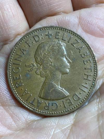 2026年第四十七场(总第二百一十六场）外国好品散币场(免佣金) 英国🇬🇧1965年1便士(伊丽莎白二世青年桂冠第二版)