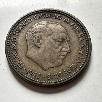 🌹外币初藏🌹🐯2026年第45场   每周二四六晚8️⃣点  世界硬币 西班牙1953年2.5比塞塔