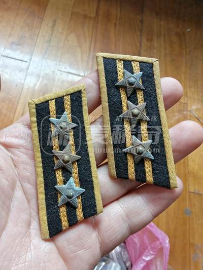 老徽章奖章勋章纪念章杂项专拍 五十年代苏联M55海军大尉铜星领章符号（鸽子重拍）