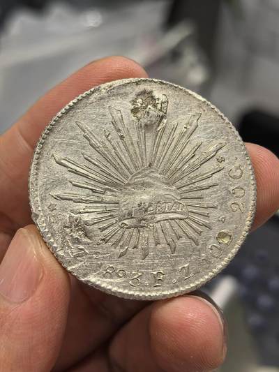 博洋堂“生趣盎然”4月精品专场暨第169期（全场包邮） 墨西哥1893年ZS FZ版鹰洋，带光生猛戳记