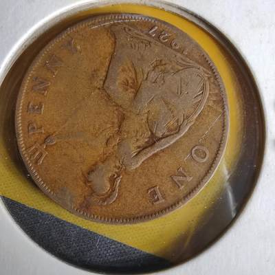 沼泽如烟--第1062场 英国1927年1便士