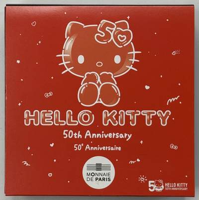 S&S Numismatic世界钱币-拍卖 第126期  法国2024年 Hello Kitty问世50周年 10欧元玩偶型精制纪念银币 盒证齐全