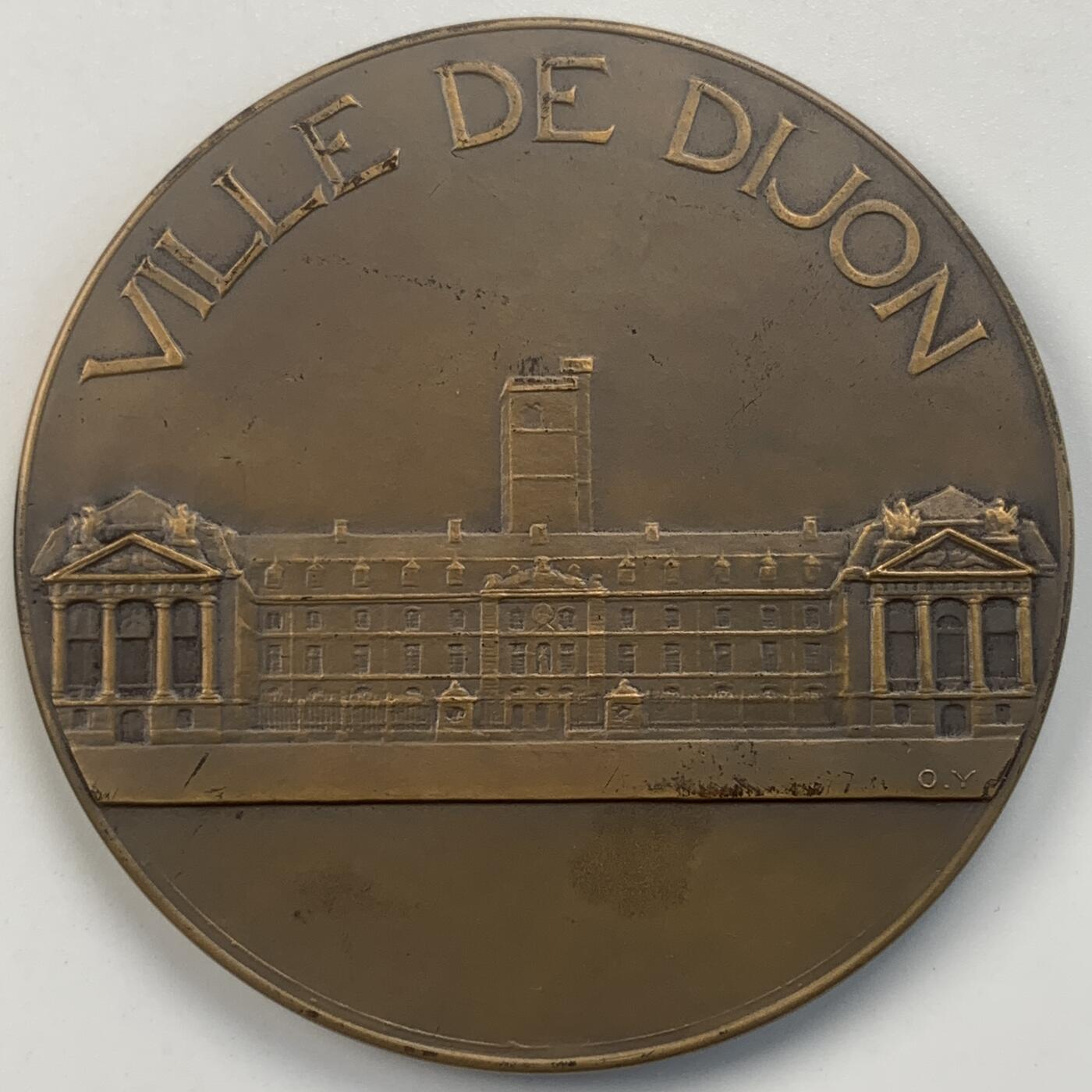 掌中浮雕-藏着的欧洲第059场 法国红十字航空纪念铜章，59mm，88g