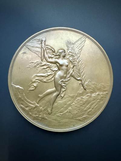 【周六 19:30】乾藏阁外国银币专场・裸币 / 评级币 + 银章铜章 保真包老 - 1891年瑞士联邦成立600周年纪念大铜章 Alphée Dubois作品 带原盒