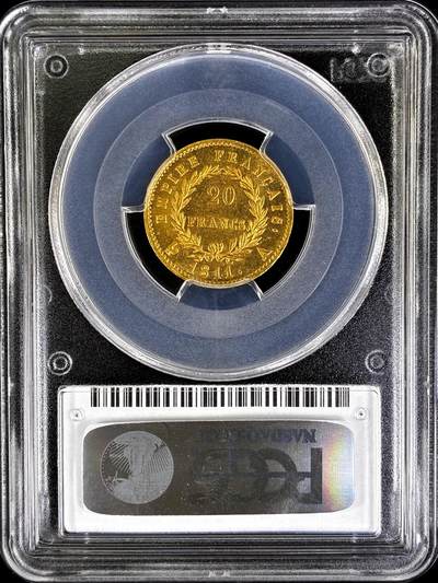 【雨安】【直播拍卖】【评级币章-132期】 2026-04-25 周六 19:30 (金价1050, 银价18.60)  [评级金铂] France [金币] 法国 20法郎 KM#0695 (1809-1814) 拿破仑一世 1811年  PCGS-MS62