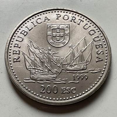 🌹外币初藏🌹🐯2026年第45场   每周二四六晚8️⃣点  世界硬币 葡萄牙 1999年 杜阿尔特·帕切科·佩雷拉 200埃斯库多纪念币
