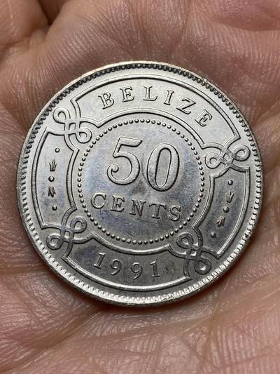 2026年第四十七场(总第二百一十六场）外国好品散币场(免佣金) 伯利兹🇧🇿1991年50分(伊丽莎白二世青年带冠)