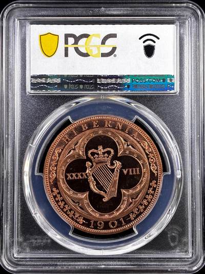 【雨安】【直播拍卖】【评级币章-132期】 2026-04-25 周六 19:30 (金价1050, 银价18.60)  [评级欧洲] Ireland 爱尔兰 48D 1901年 爱德华七世 X#13b 精制 PCGS-PR66RD 精制币