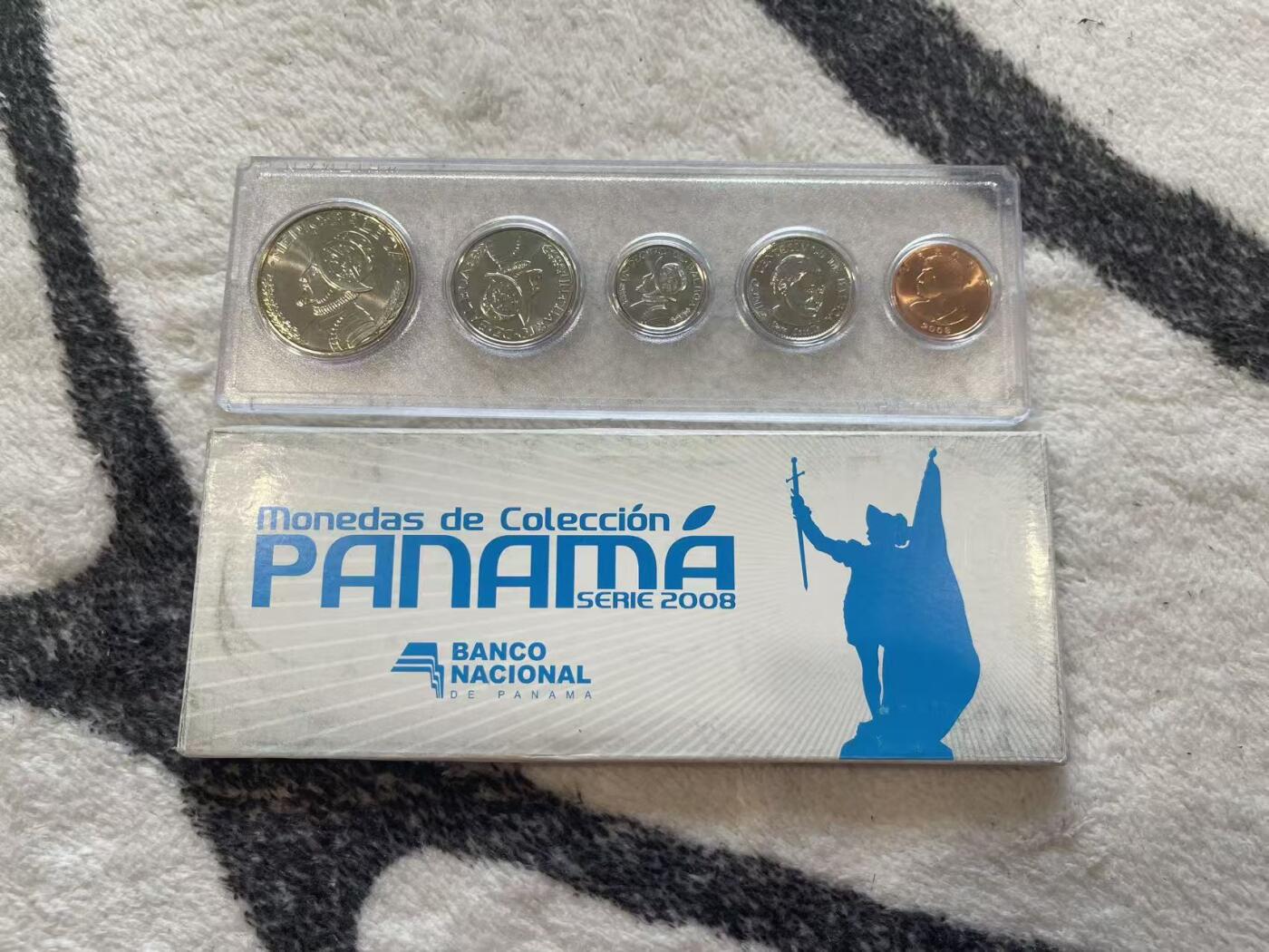 ❤️【币观天下】❤️ 第349期钱币拍卖场- 2026.4.24周五晚上6点半场 长期征集拍品  巴拿马2008年官方套币 巴拿马央行发行 品相如图 少见