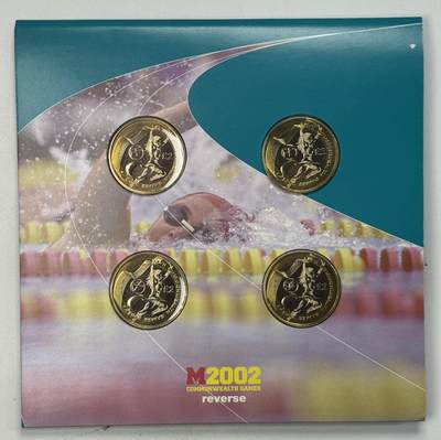 S&S Numismatic世界钱币-拍卖 第126期  英国2002年 曼彻斯特英联邦运动会 2英镑双色纪念币 4枚全套 官方卡币