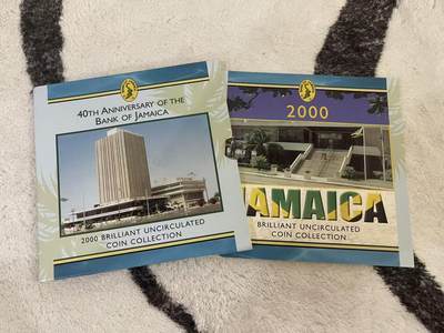 ❤️【币观天下】❤️ 第349期钱币拍卖场- 2026.4.24周五晚上6点半场 长期征集拍品  - 牙买加2000年银行成立40周年官方套币 少见 